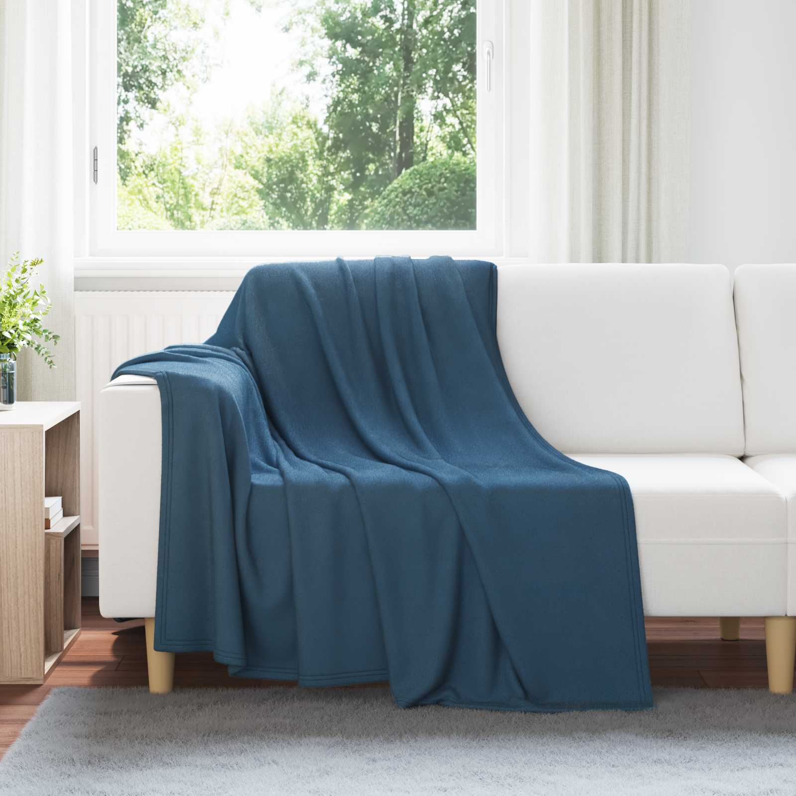 Cobertores de sofá 24 unid. azul marinho 200 x 150 cm 10.08 lã