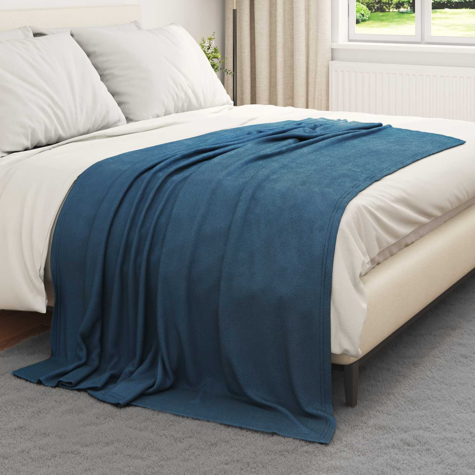 Cobertores de sofá 24 unid. azul marinho 200 x 150 cm 10.08 lã