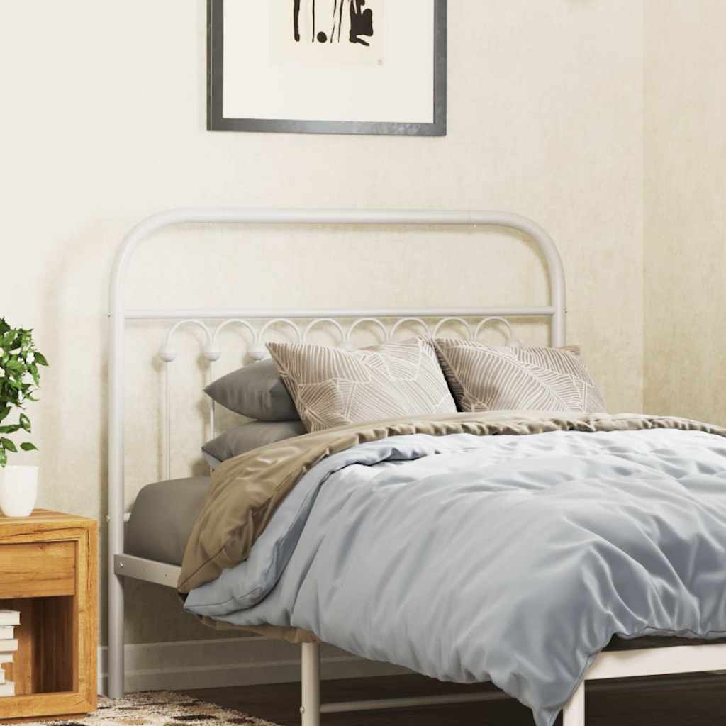 Cabeceira de substituição 100 cm metal branco