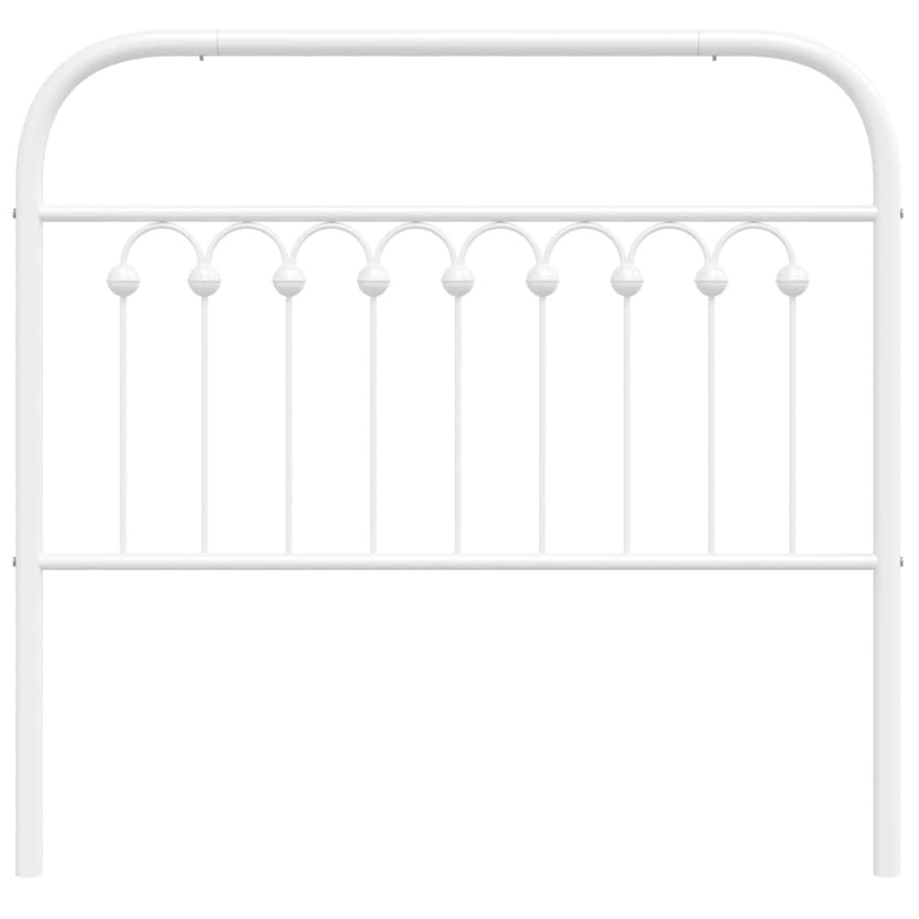 Cabeceira de substituição 100 cm metal branco