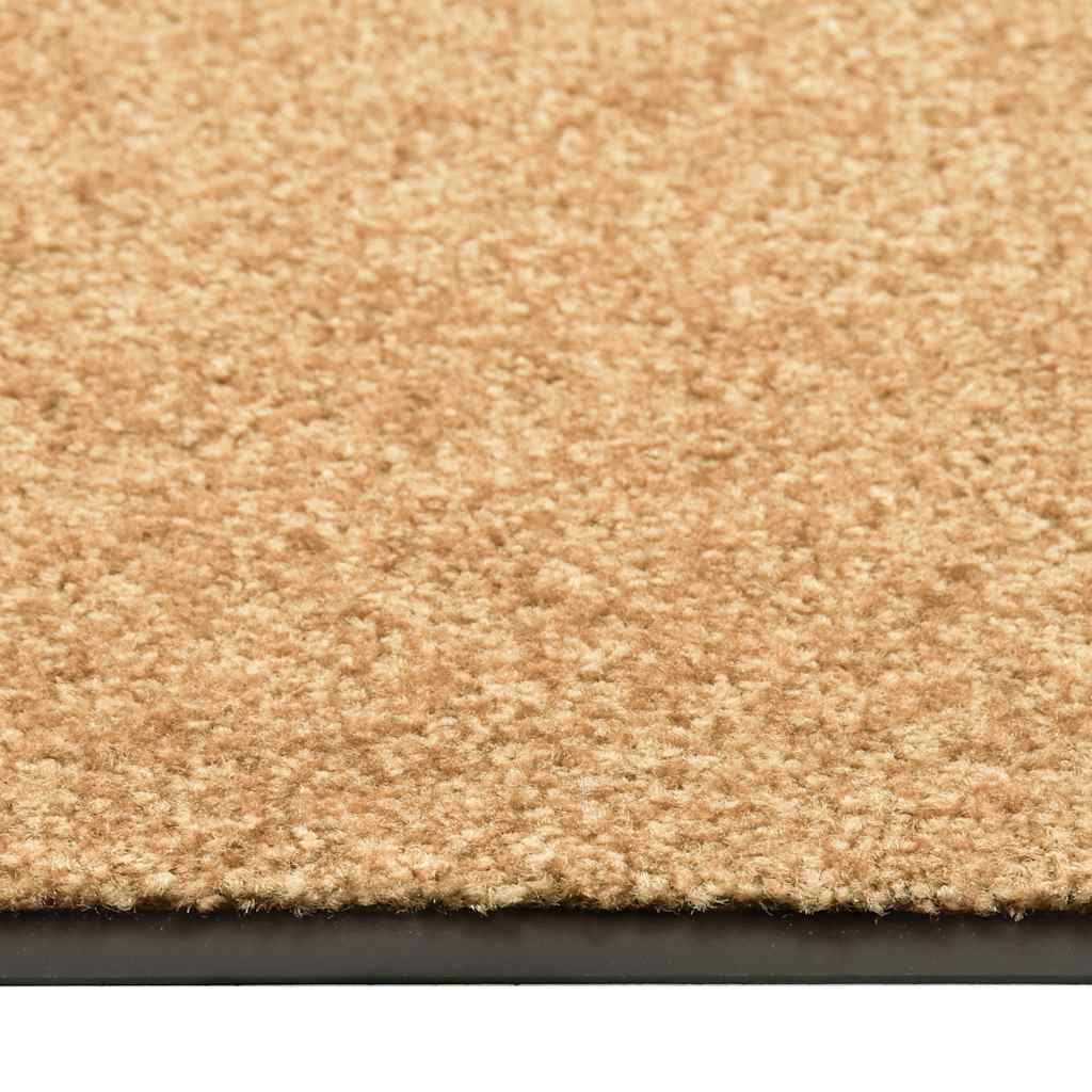 Tapete de porta lavável 90x150 cm creme