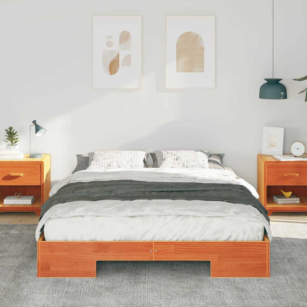 Estrutura da cama castanho 160 x 200 cm