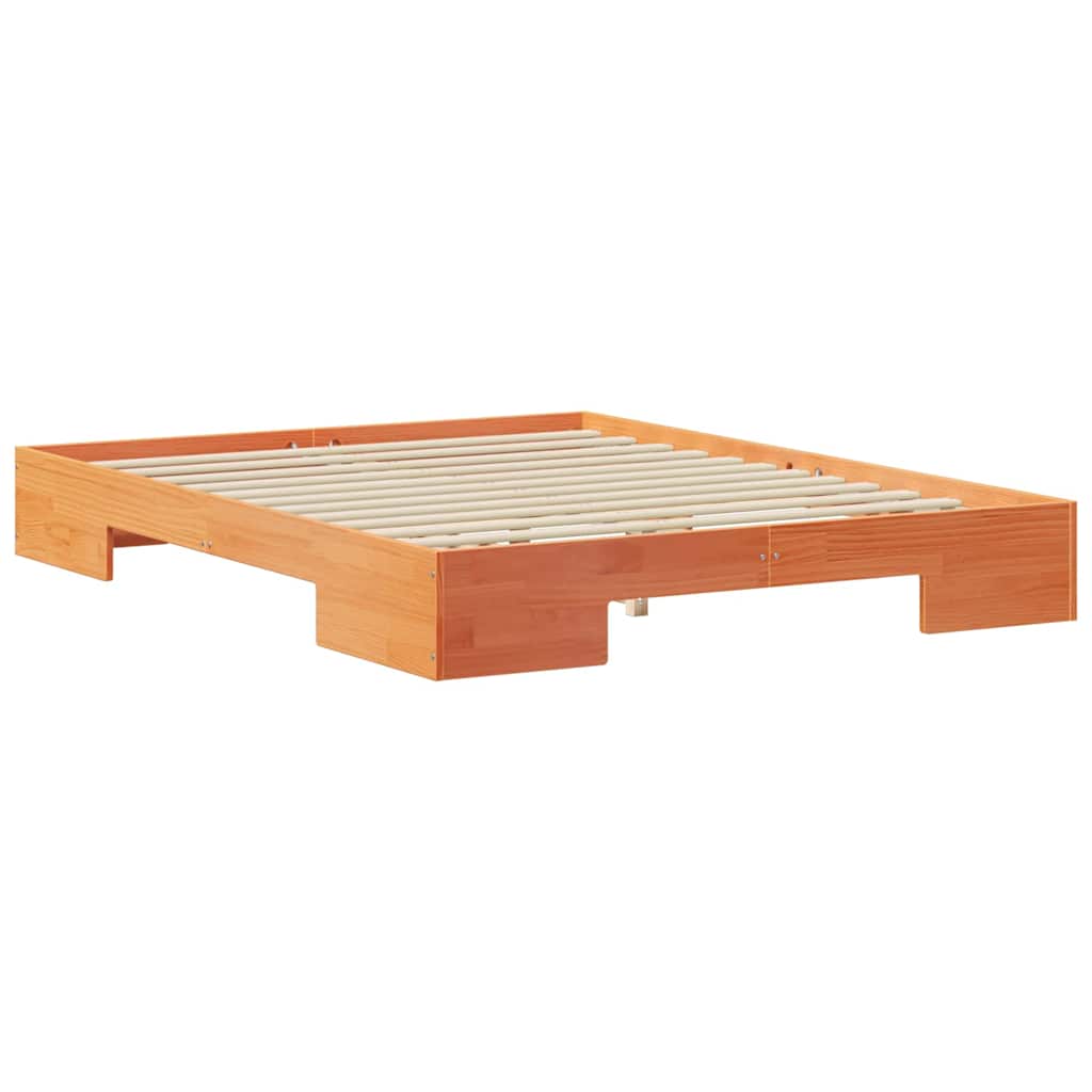 Estrutura da cama castanho 160 x 200 cm