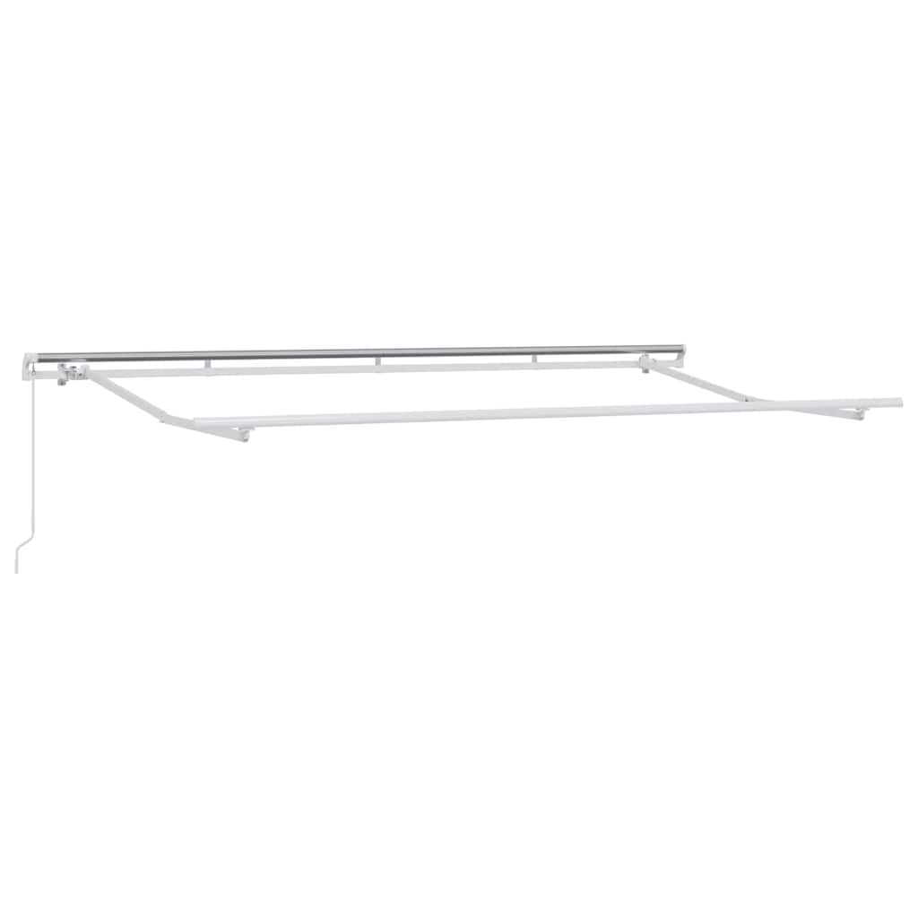 Toldo retrátil antracite 350 x 200 cm tecido