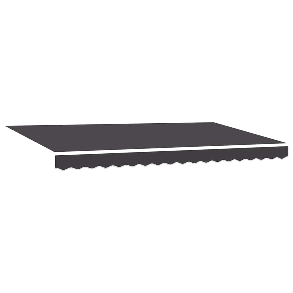 Toldo retrátil antracite 350 x 200 cm tecido