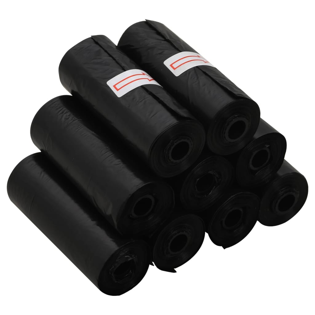 Sacos higiénicos para cães 750 pcs 30x20 cm PE preto