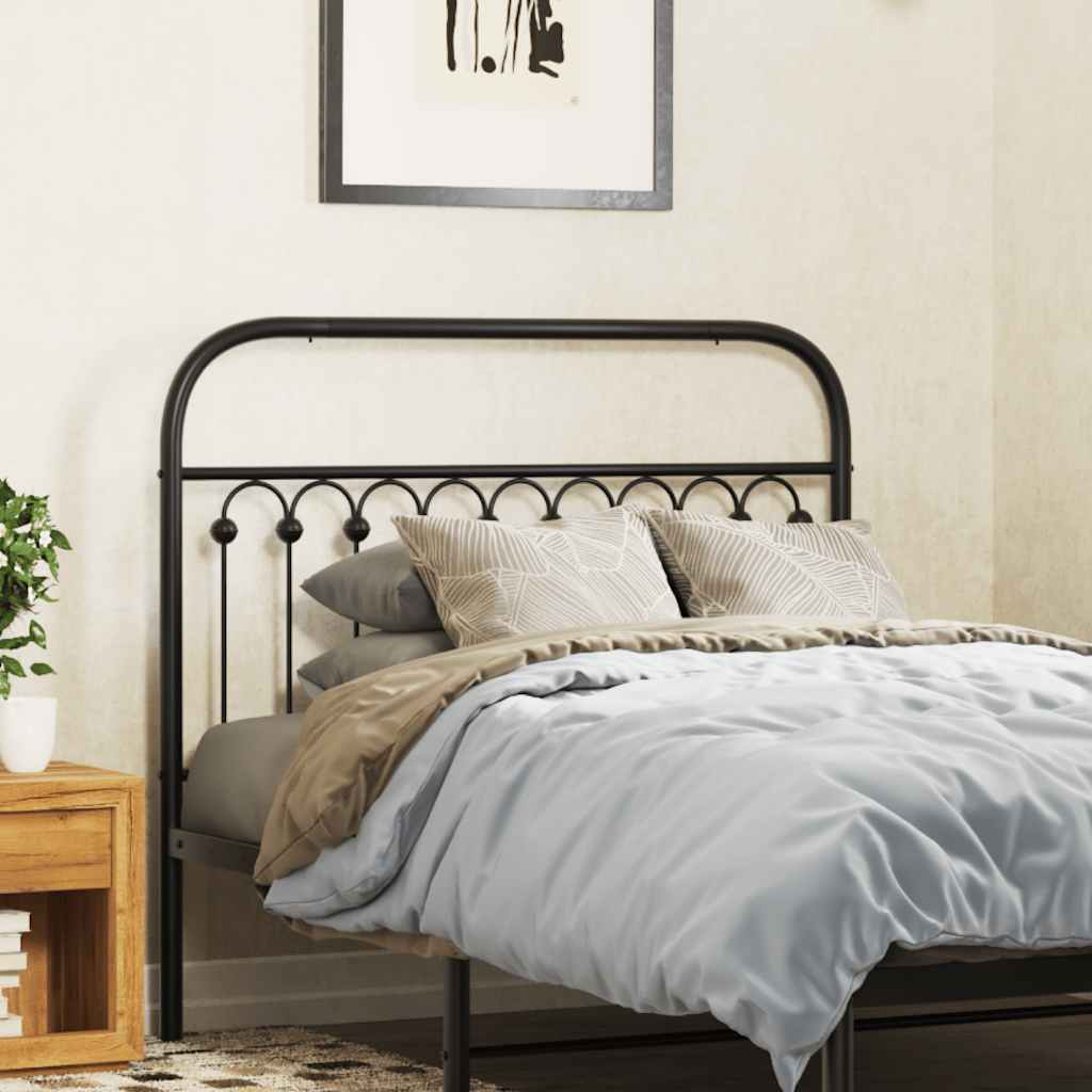 Cabeceira de substituição 107 cm metal preto