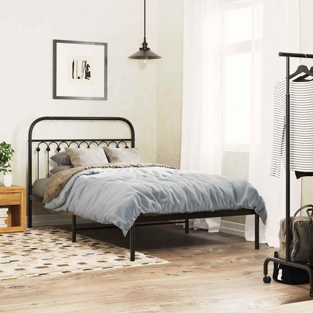 Cabeceira de substituição 107 cm metal preto