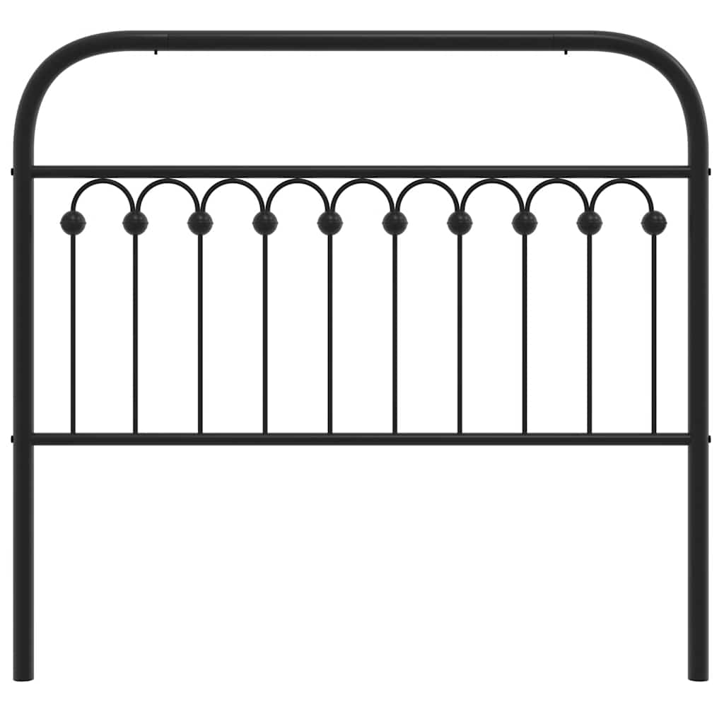 Cabeceira de substituição 107 cm metal preto