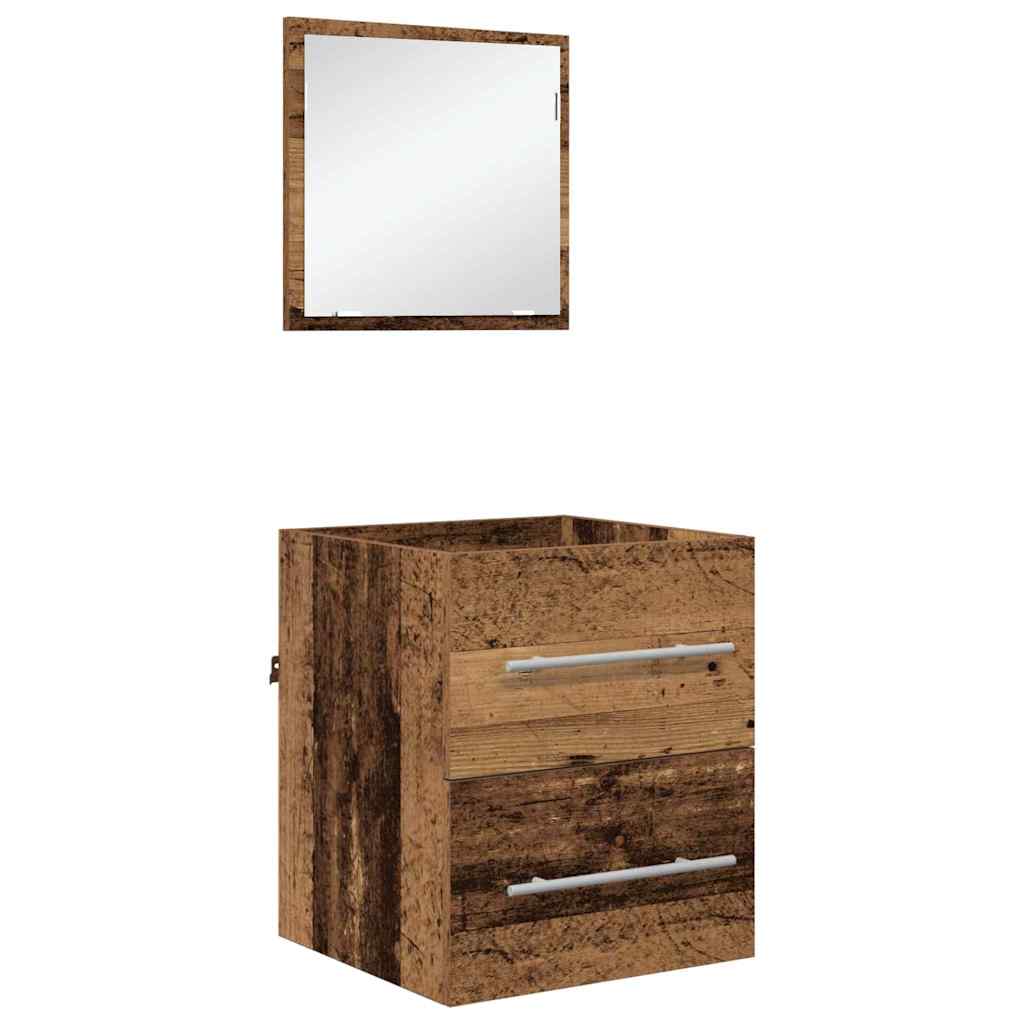 Conjunto de móveis para banheiro castanho 41 x 38,5 x 48 cm