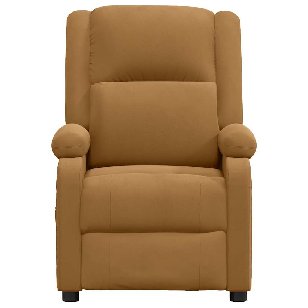 Poltrona de massagens veludo castanho