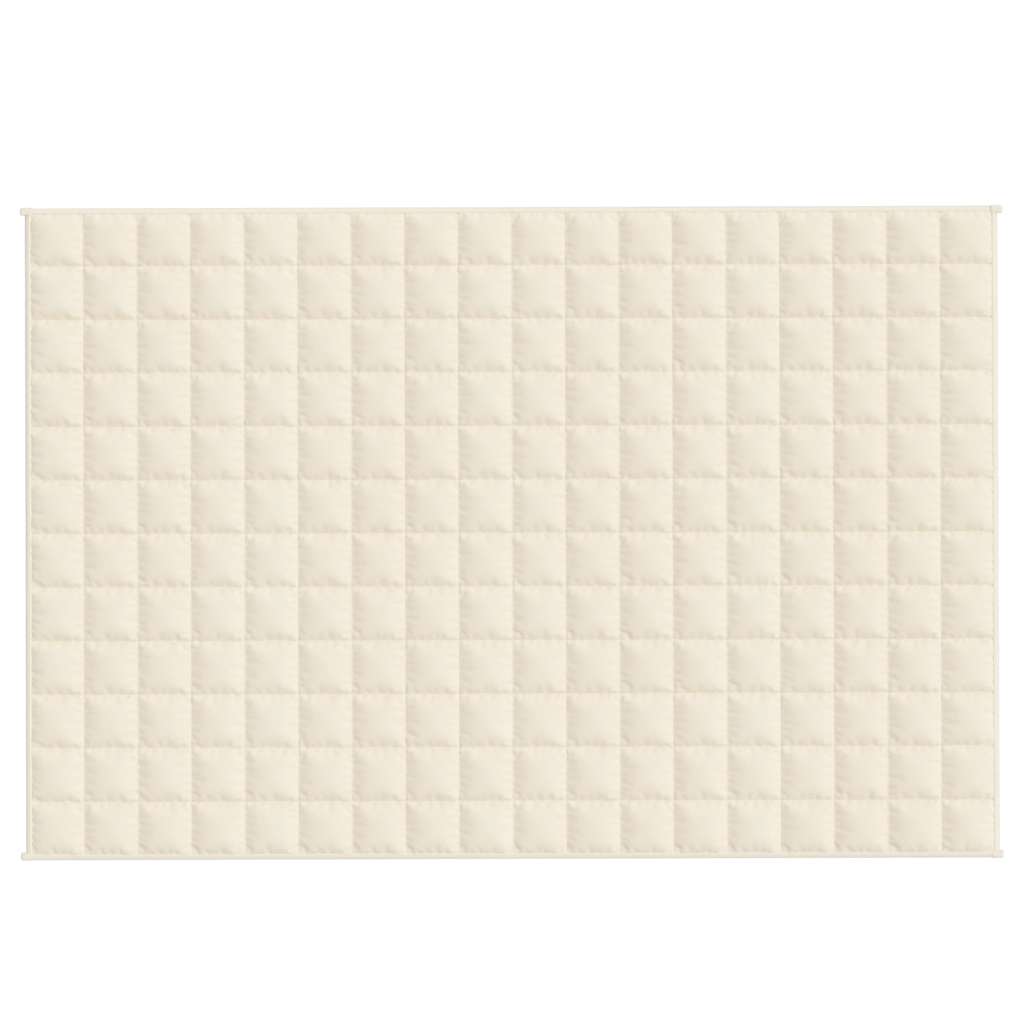 Manta pesada 9 kg 120x180 cm tecido creme-claro