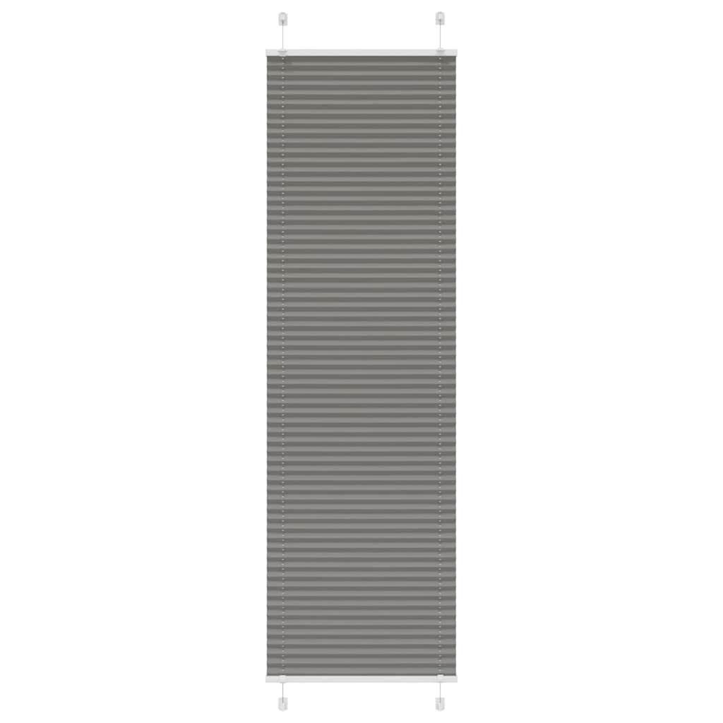 Antracite plissada cega 60x200 cm largura tecido 59,4 cm