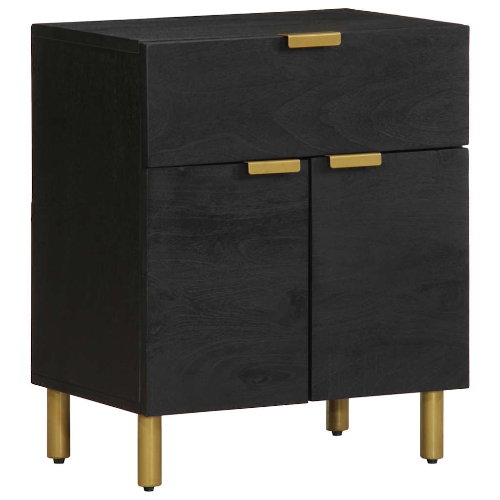Mesa de cabeceira 50x33x60 cm derivados de madeira preto