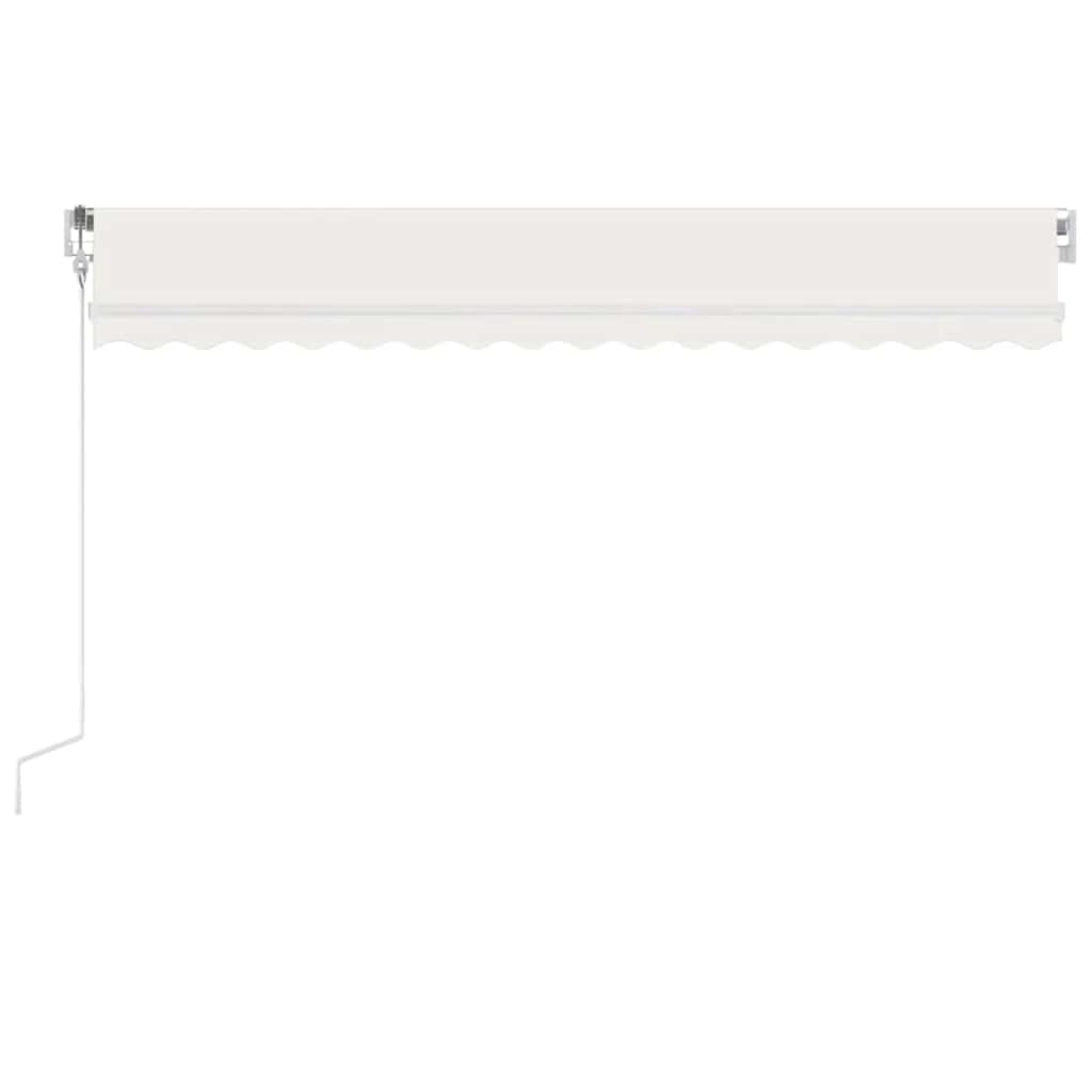 Toldo automático com LED e sensor de vento 400x300 cm cor creme