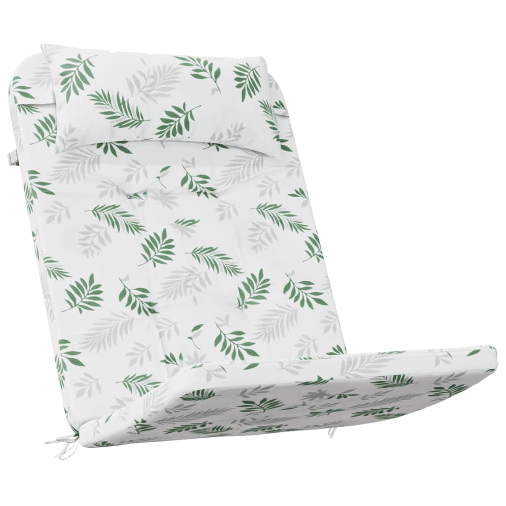 Almofadões cadeira adirondack 2 pcs tecido oxford padrão folhas