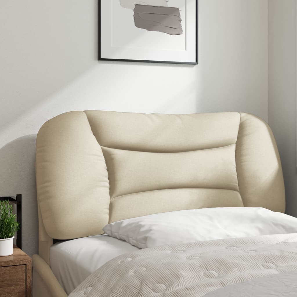 Almofadão de cabeceira hvar 90 cm tecido creme