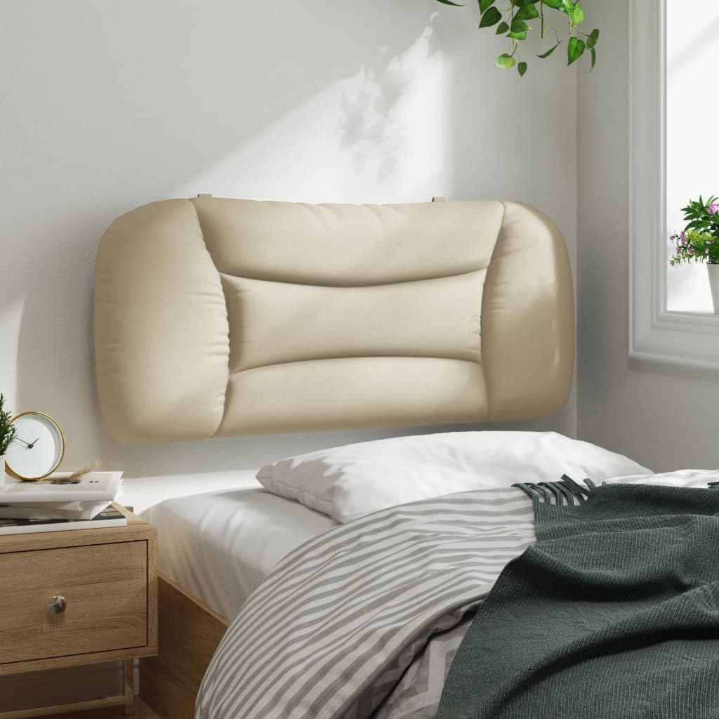 Almofadão de cabeceira hvar 90 cm tecido creme