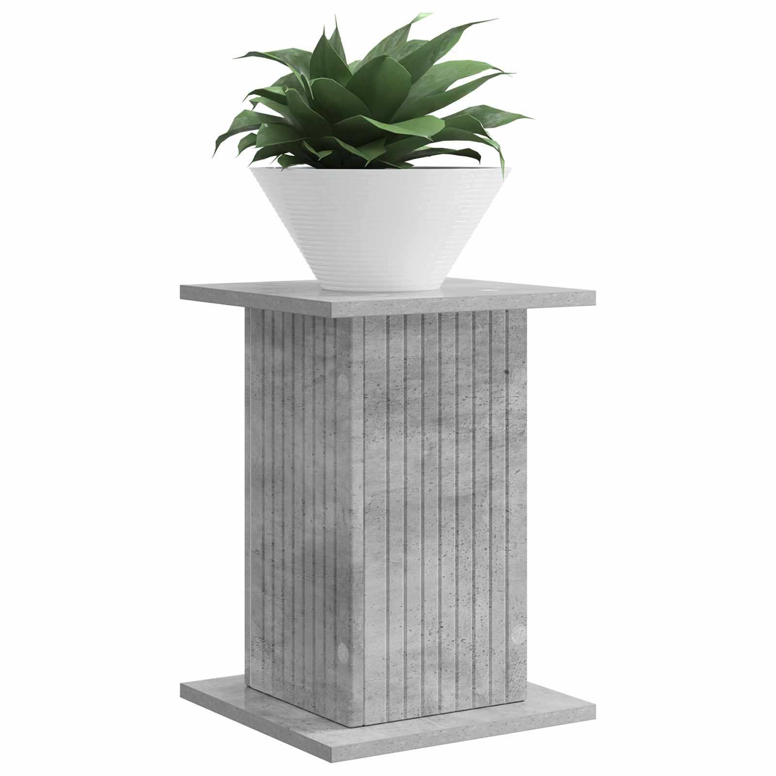 Suporte para plantas cinzento cimento 30,5 x 30 x 43 cm