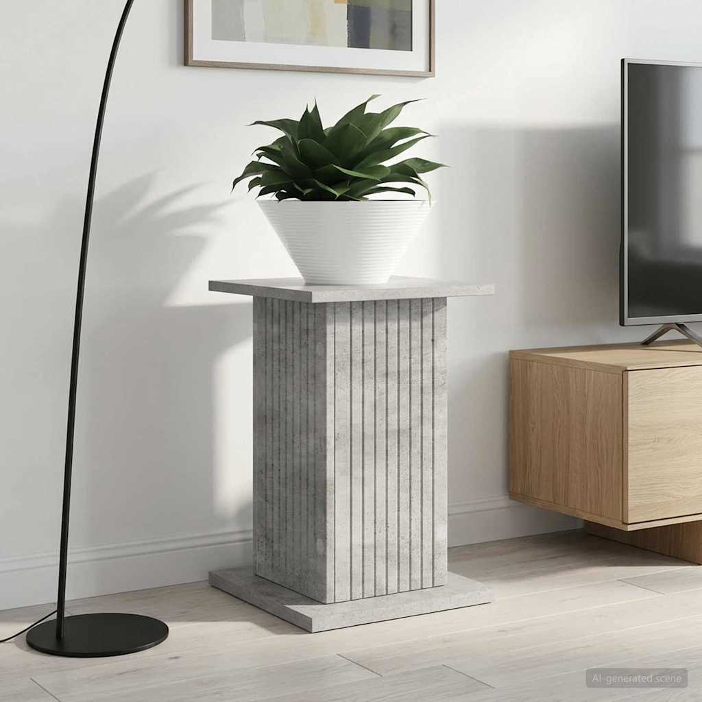 Suporte para plantas cinzento cimento 30,5 x 30 x 43 cm