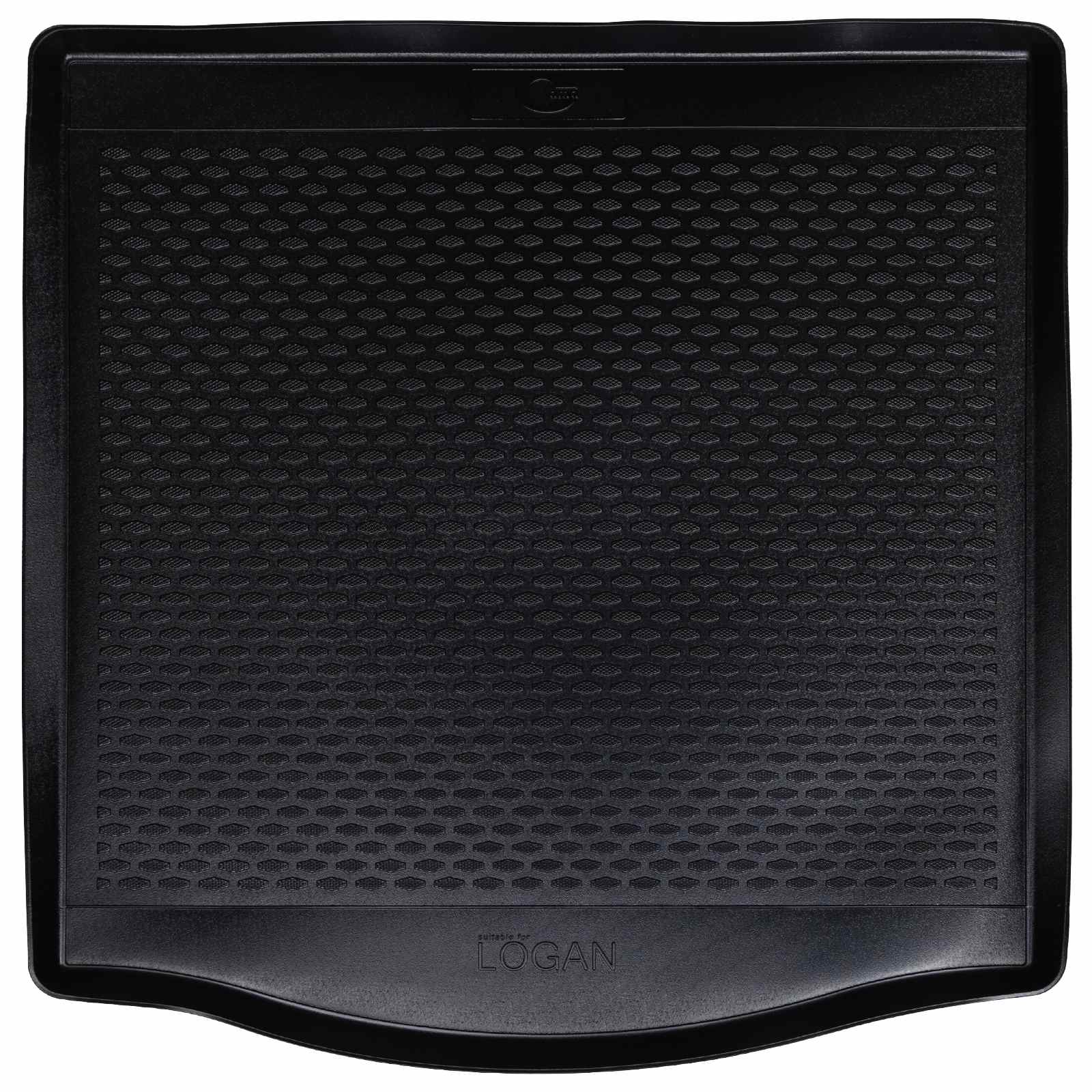 Tapete de porta-malas preto adequado para dacia logan 2012-2020