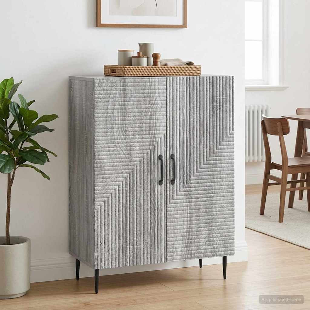 Buffet sonoma cinzento 66 x 34,5 x 89,5 cm derivados de madeira