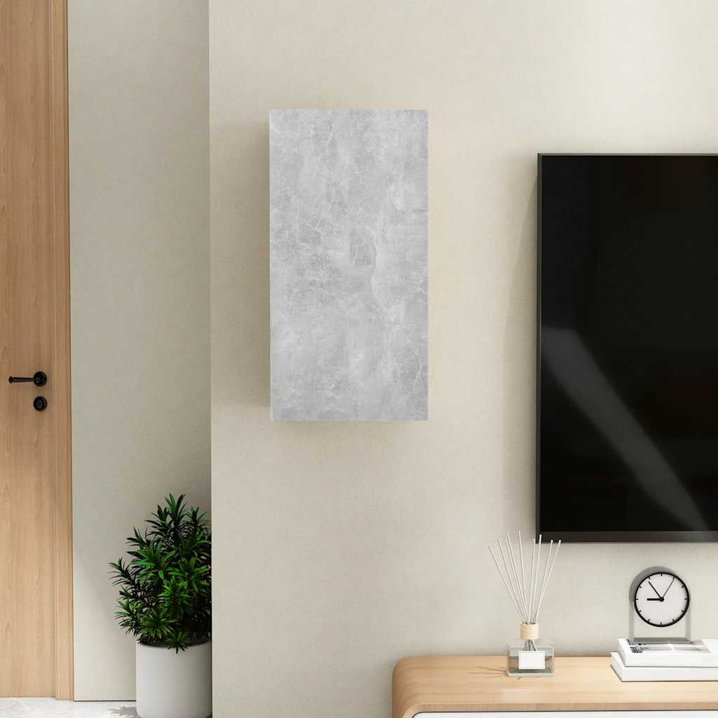 Móvel de TV 30,5x30x60 cm derivados de madeira cinzento cimento