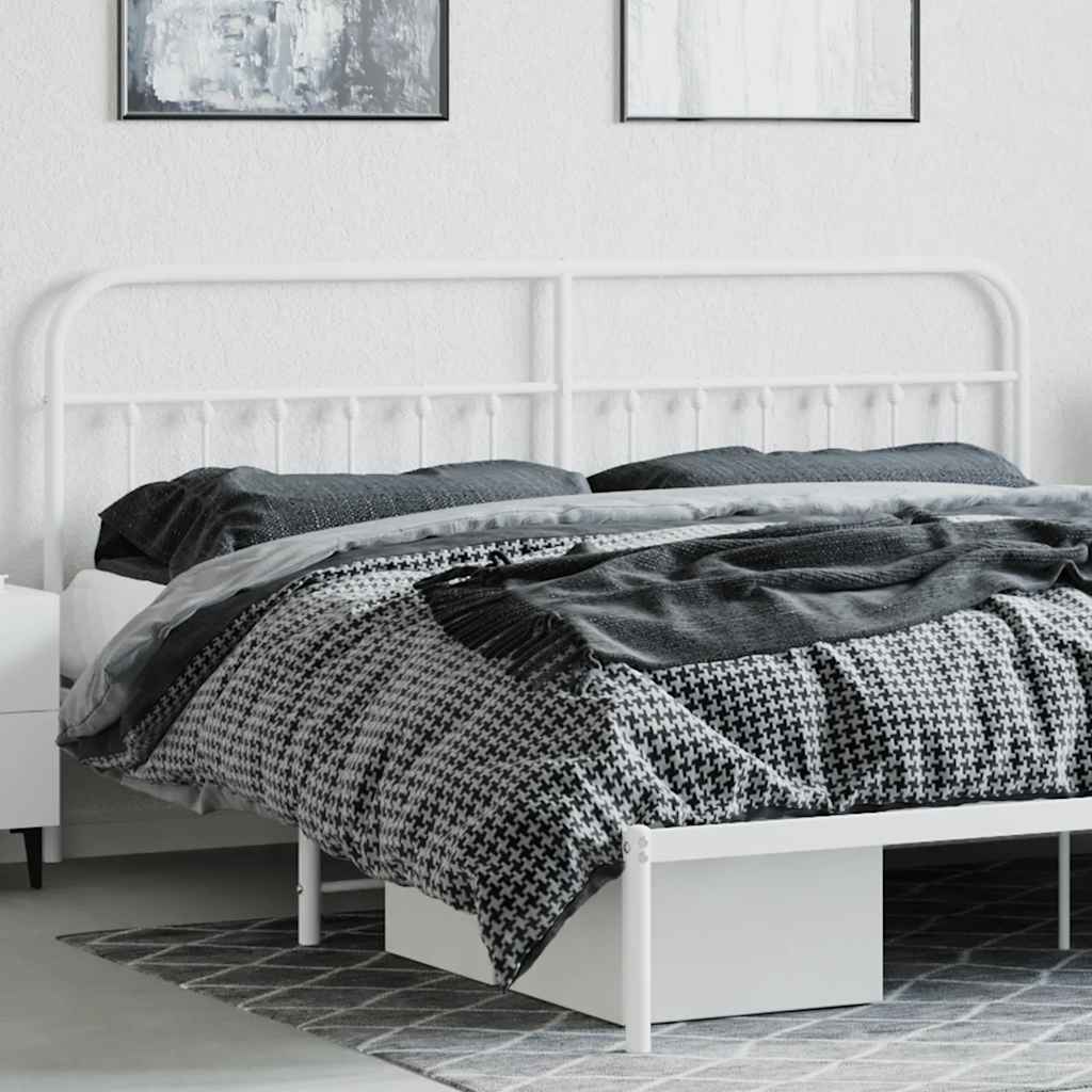 Cabeceira de substituição 200 cm metal branco