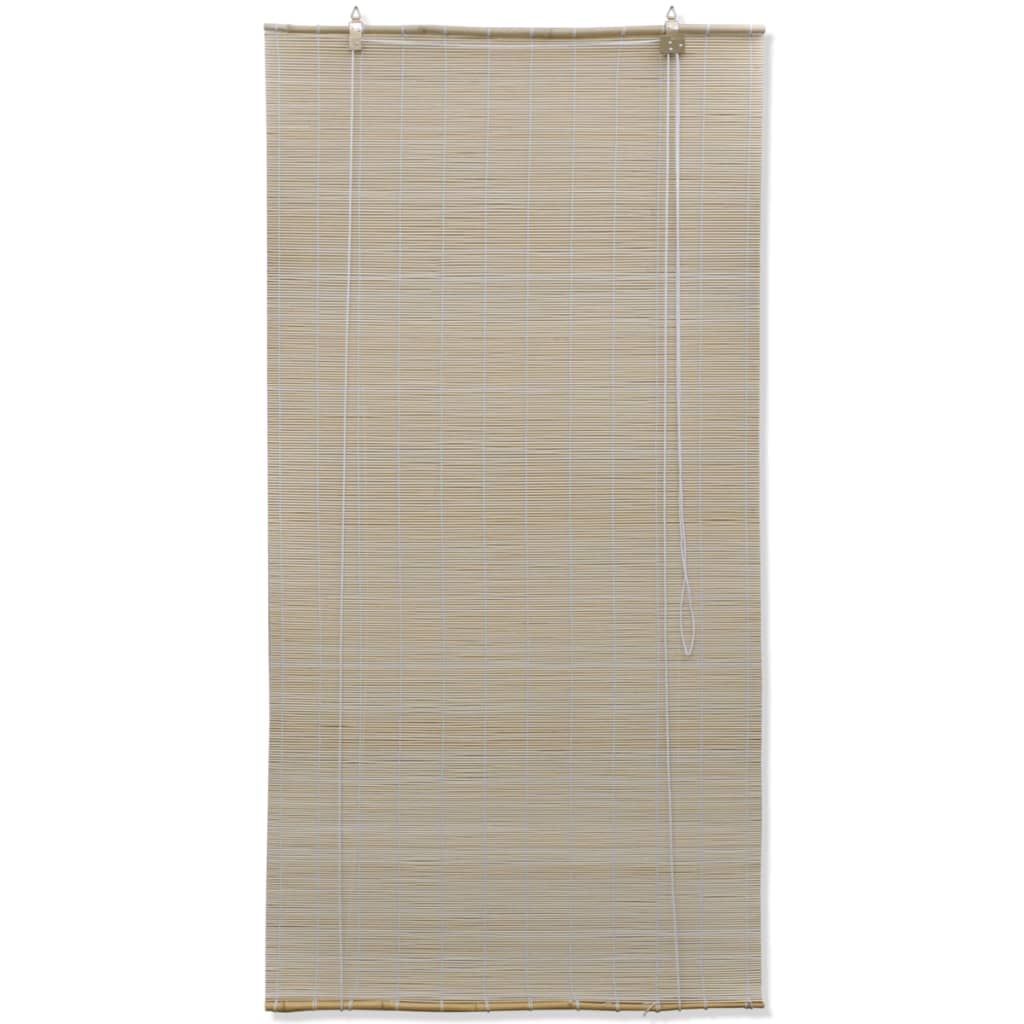 Estores de rolo em bambu natural 2 pcs 120x160 cm