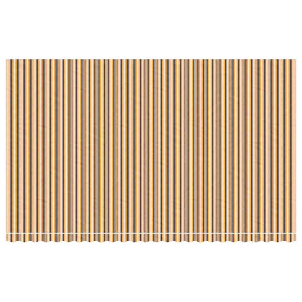 Tecido de substituição para toldo laranja e preto 600x350 cm poliéster