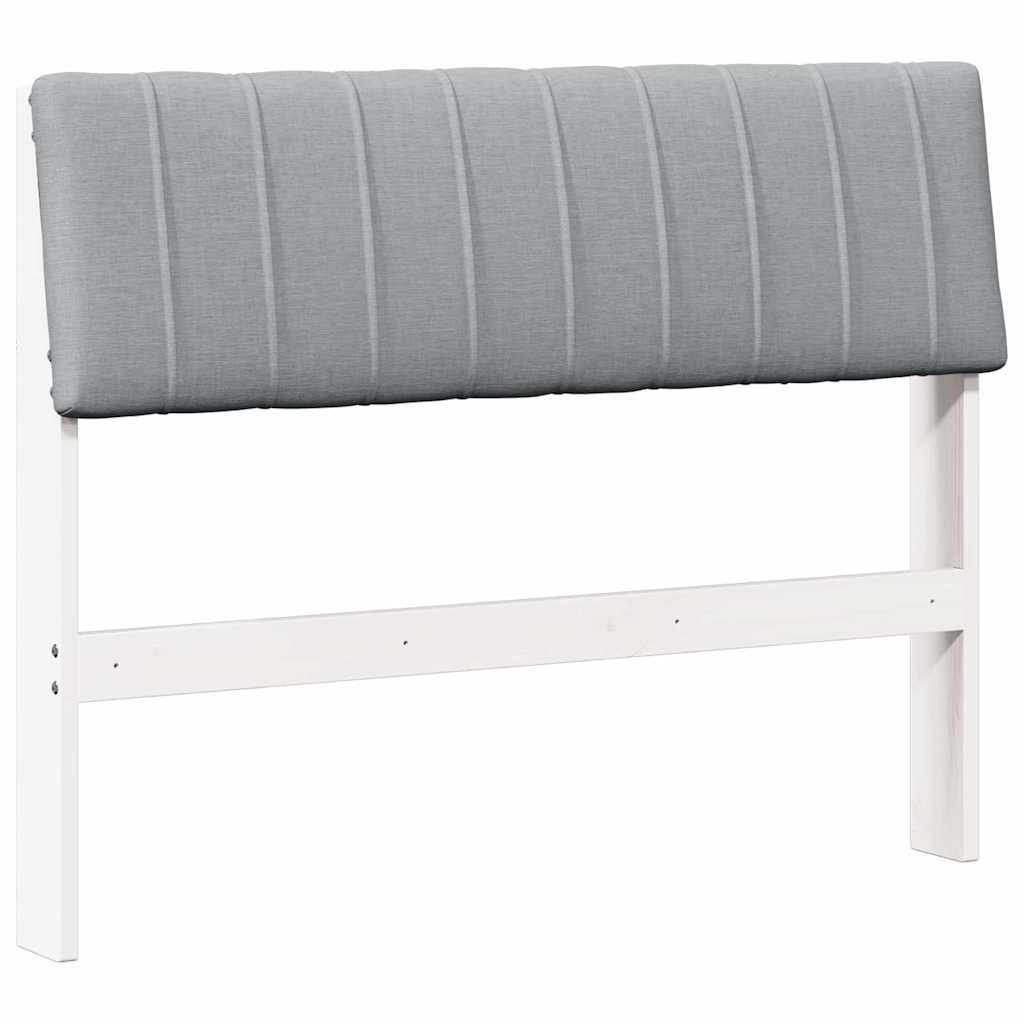 Cabeceira estofada cinzento-claro 100 cm