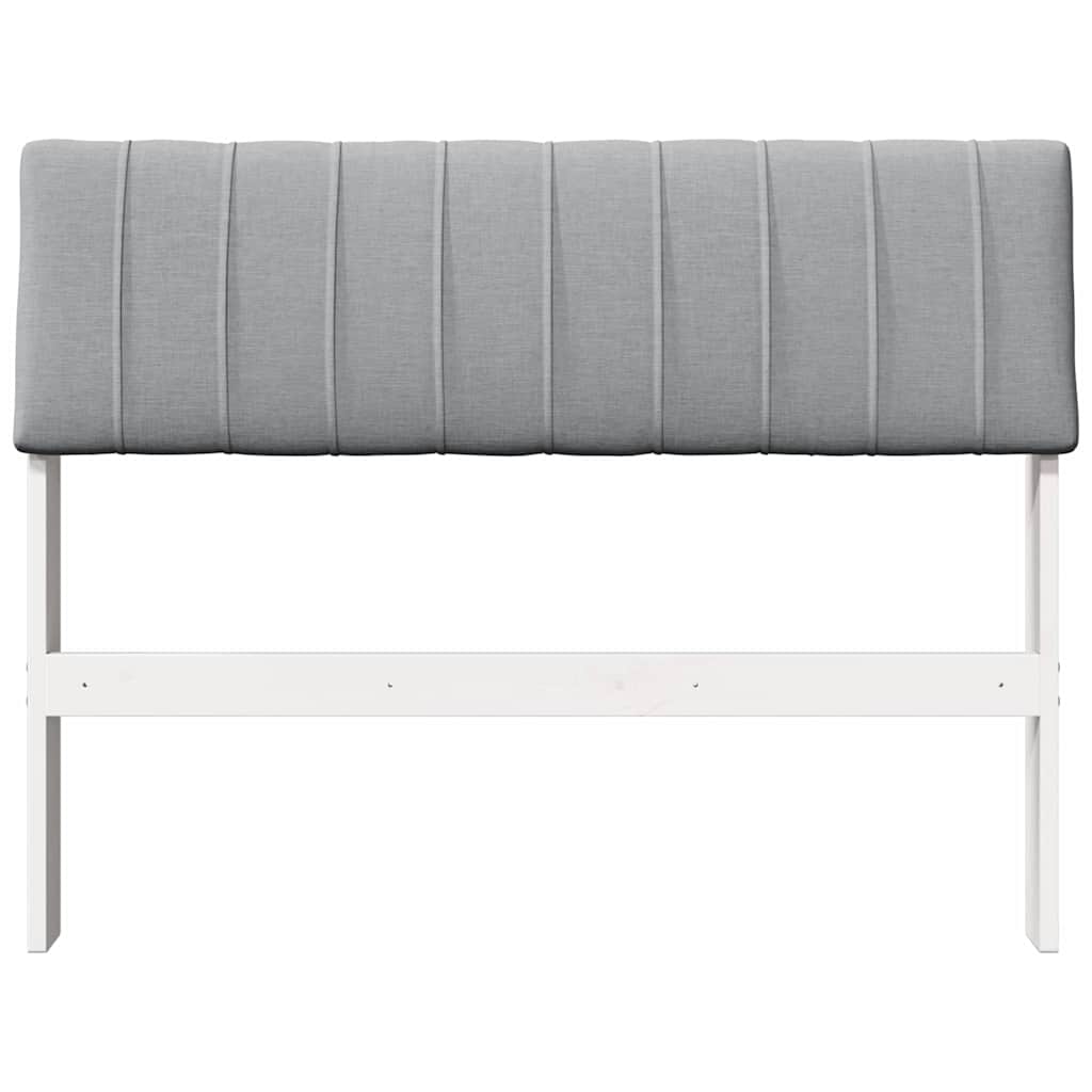 Cabeceira estofada cinzento-claro 100 cm
