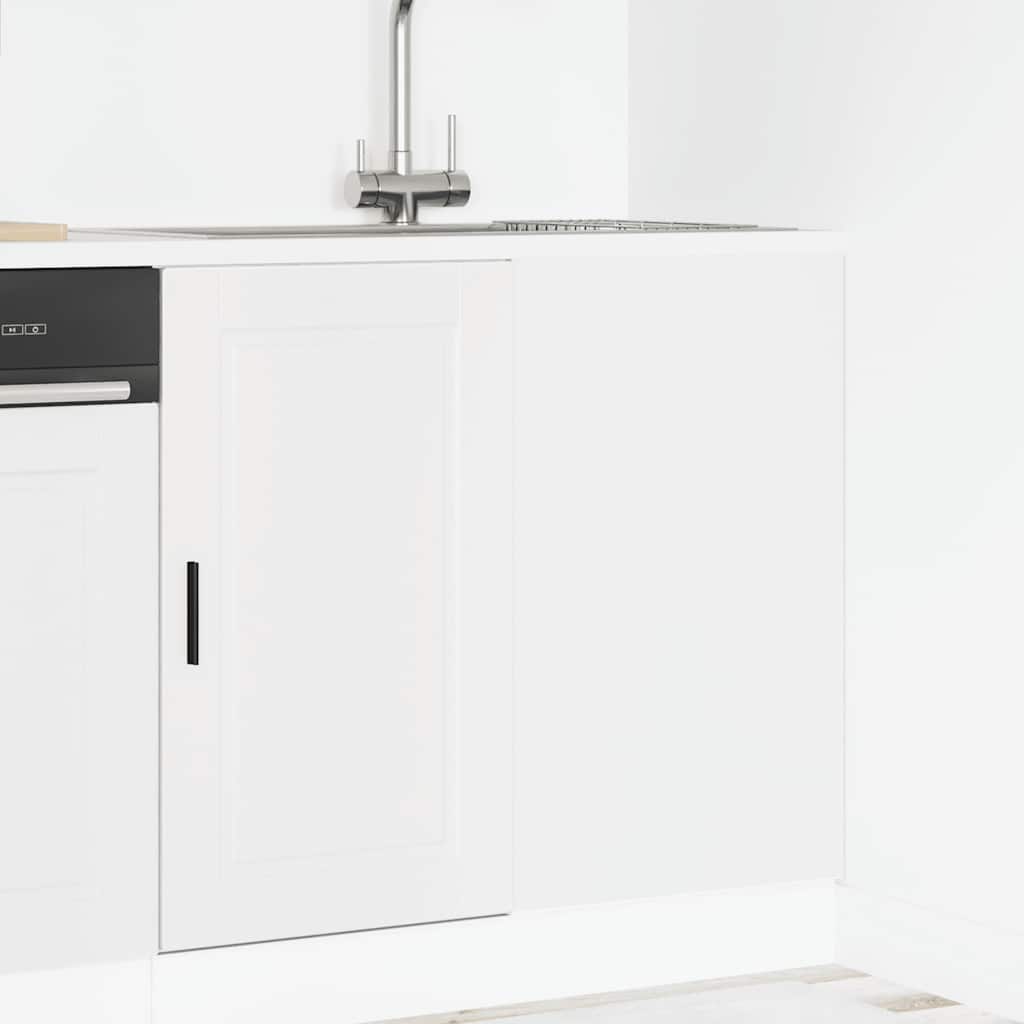Armário base de cozinha porto derivados de madeira branco