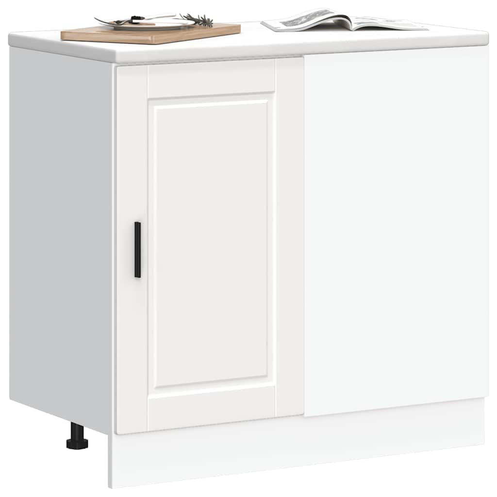 Armário base de cozinha porto derivados de madeira branco