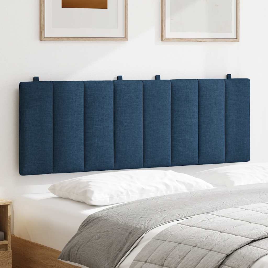 Almofadão de cabeceira hanko 140 cm tecido azul