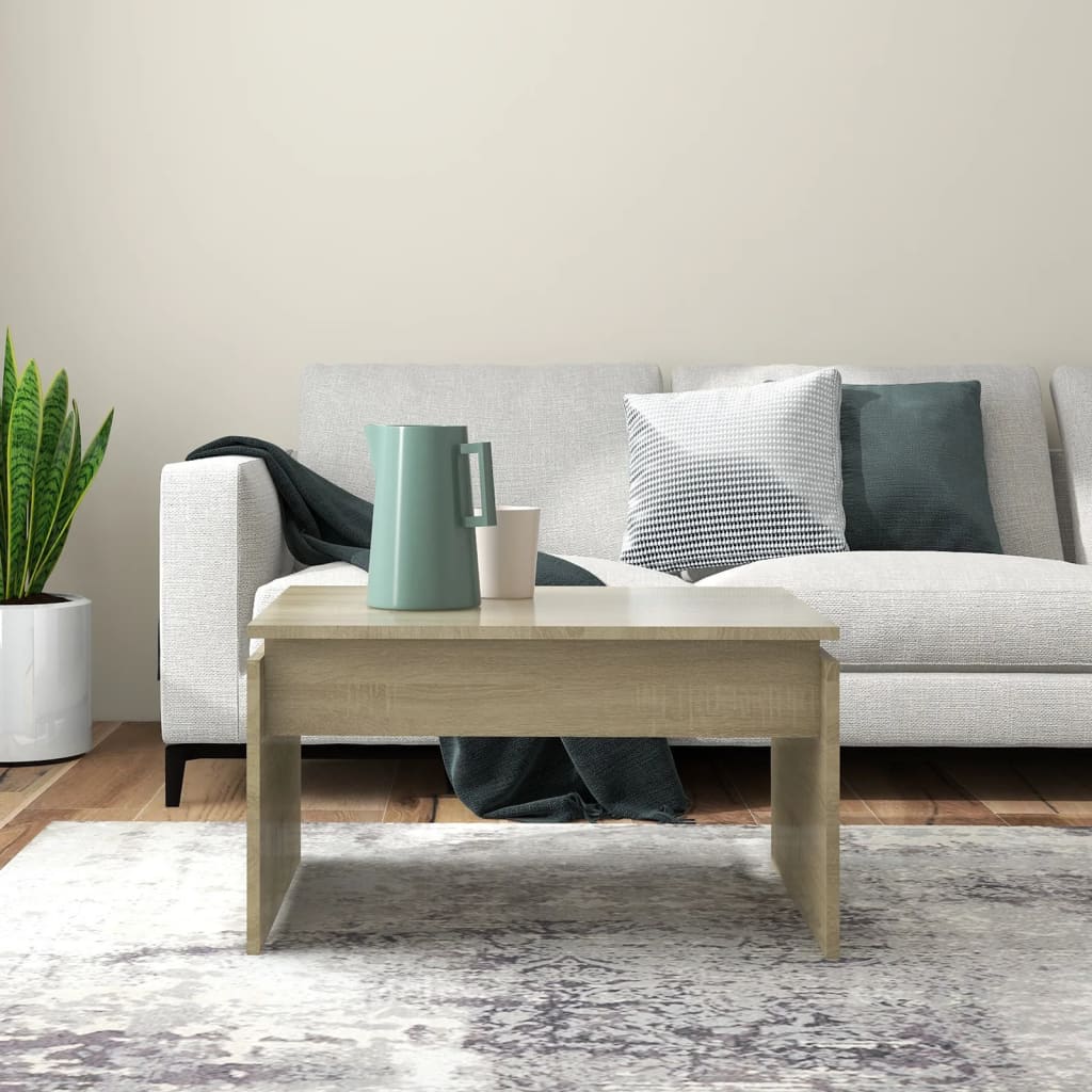 Mesa de centro 68x50x38 cm derivados de madeira carvalho sonoma