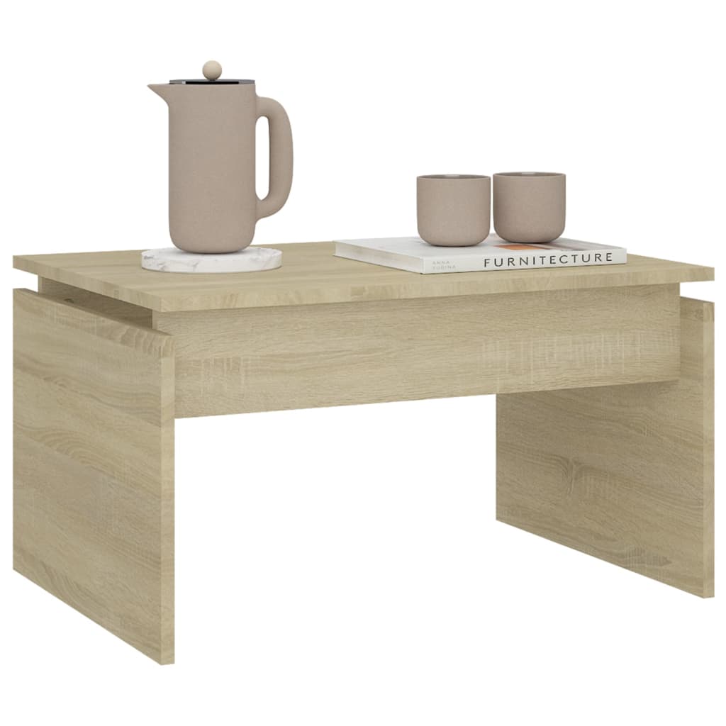 Mesa de centro 68x50x38 cm derivados de madeira carvalho sonoma