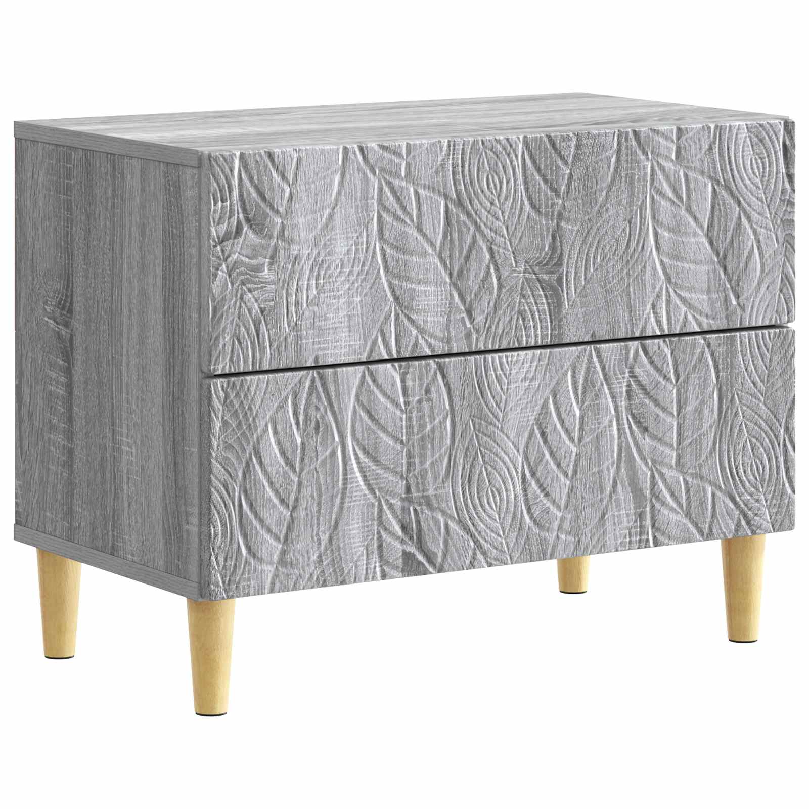 Mesa-de-cabeceira sonoma cinzento 62 x 34,5 x 48 cm