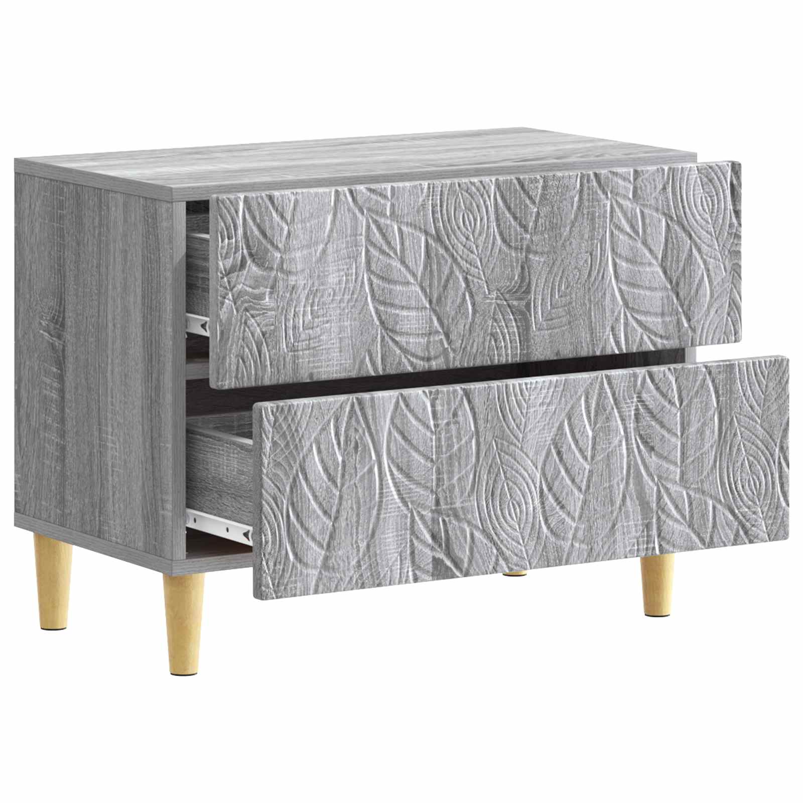Mesa-de-cabeceira sonoma cinzento 62 x 34,5 x 48 cm