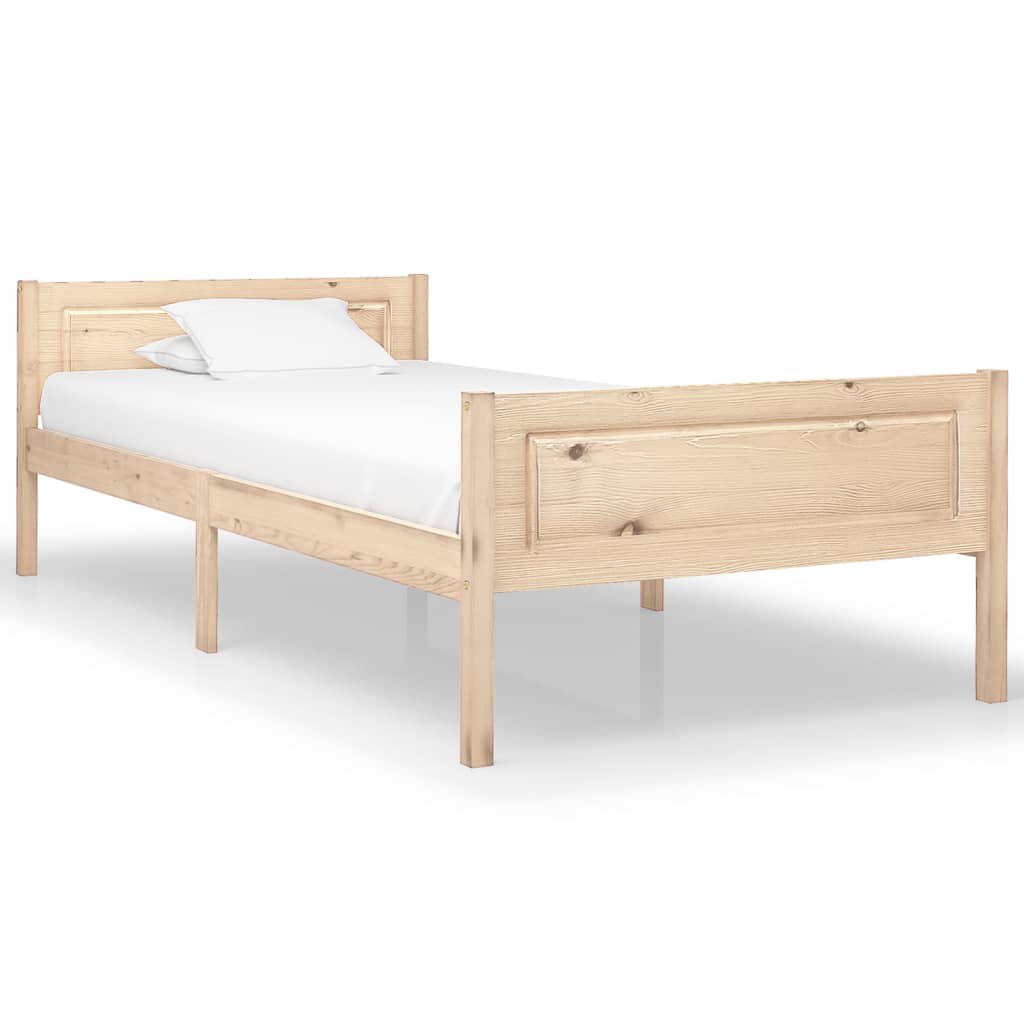 Estrutura de cama 90x200 cm pinho maciço