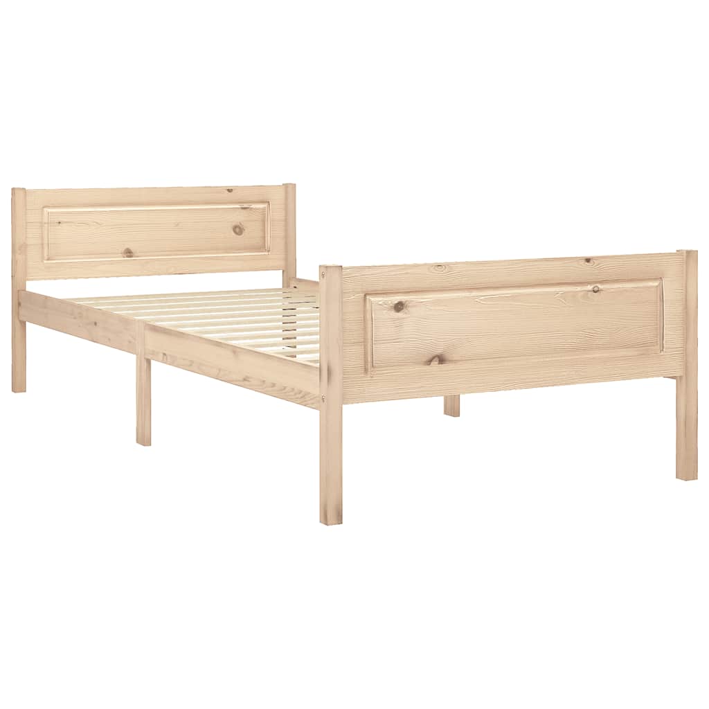 Estrutura de cama 90x200 cm pinho maciço