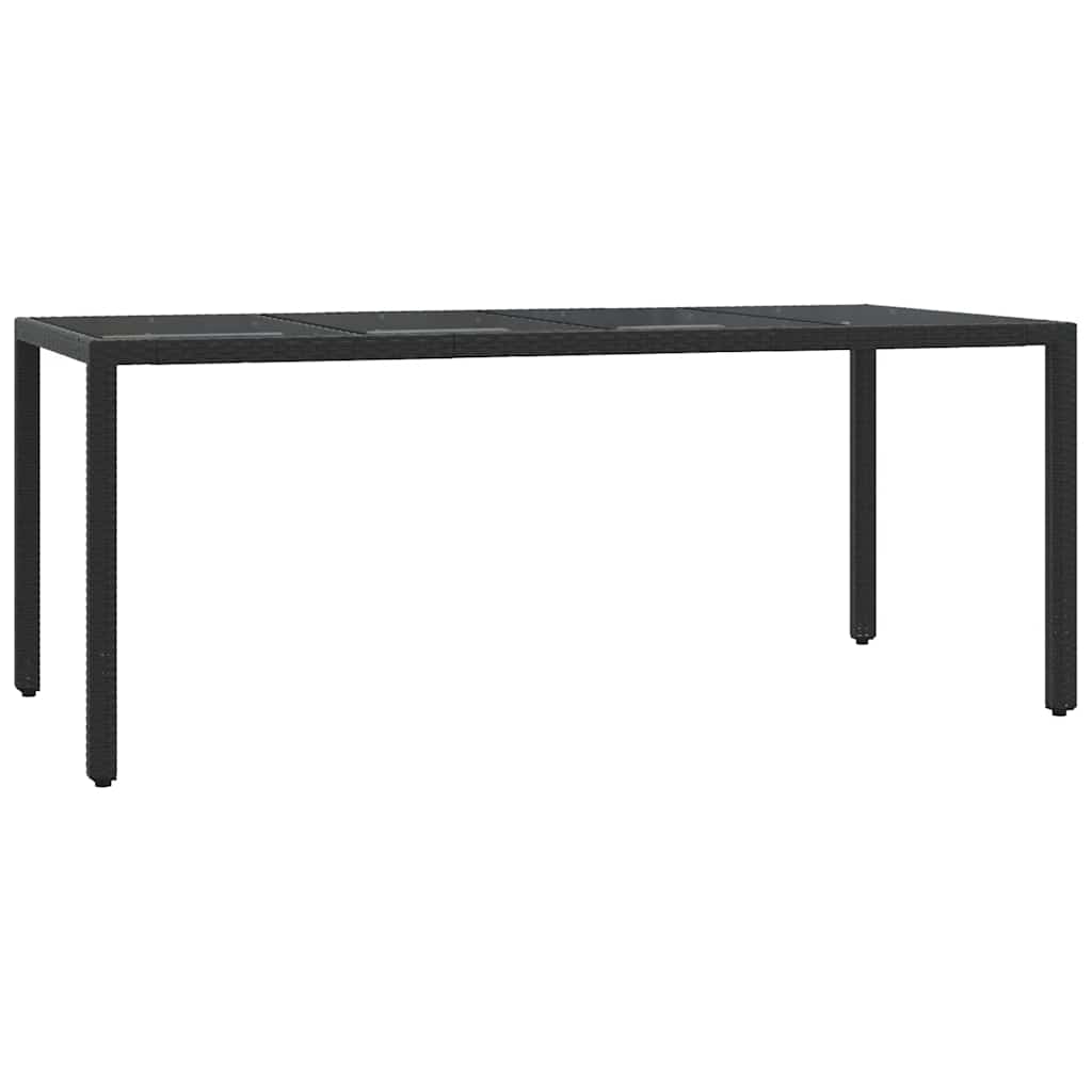 7 Pcs conjunto de jantar p/ jardim c/ almofadões vime PE preto