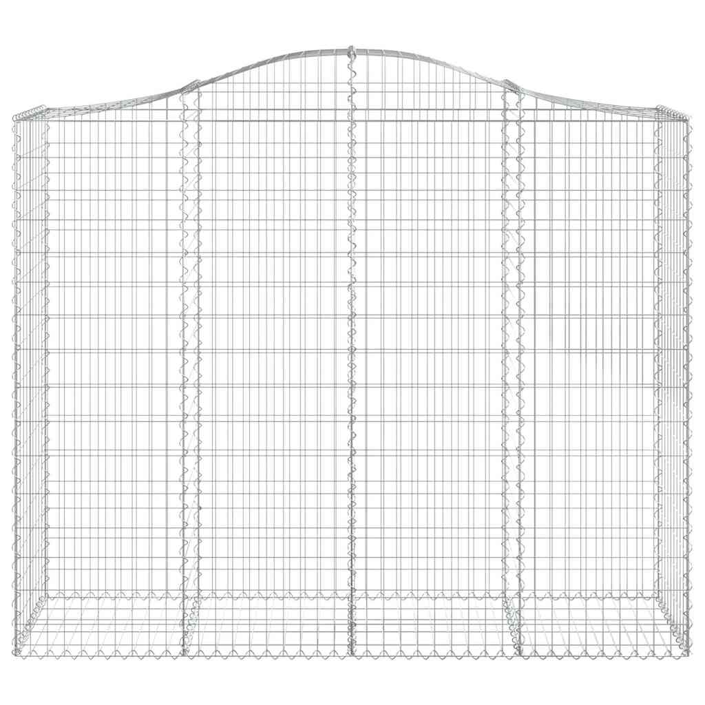 Cesto gabião arqueado 200x50x160/180 cm ferro galvanizado