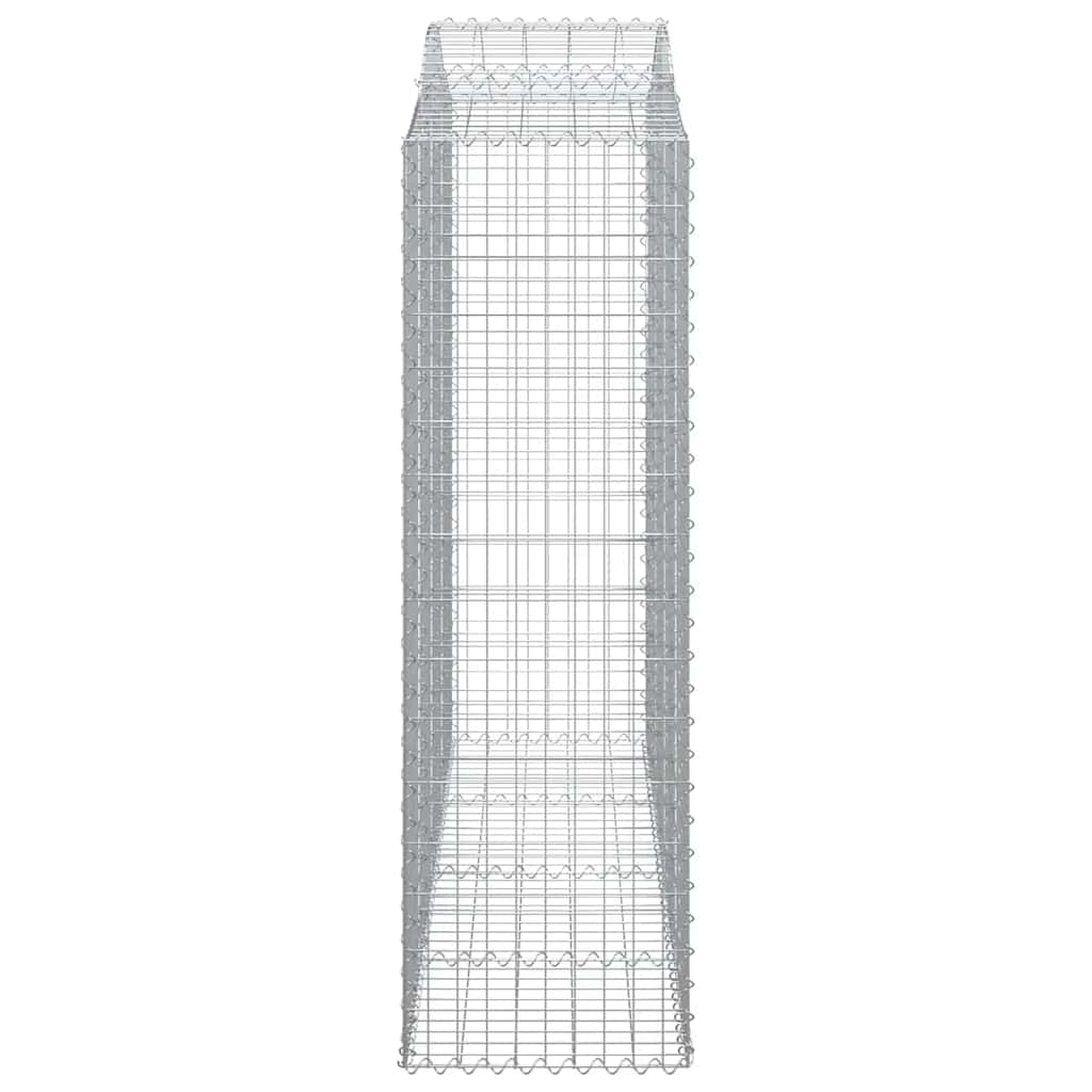 Cesto gabião arqueado 200x50x160/180 cm ferro galvanizado