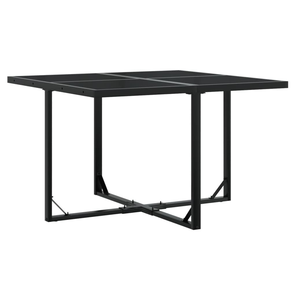 5 Pcs conjunto de jantar p/ jardim c/ almofadões vime PE preto