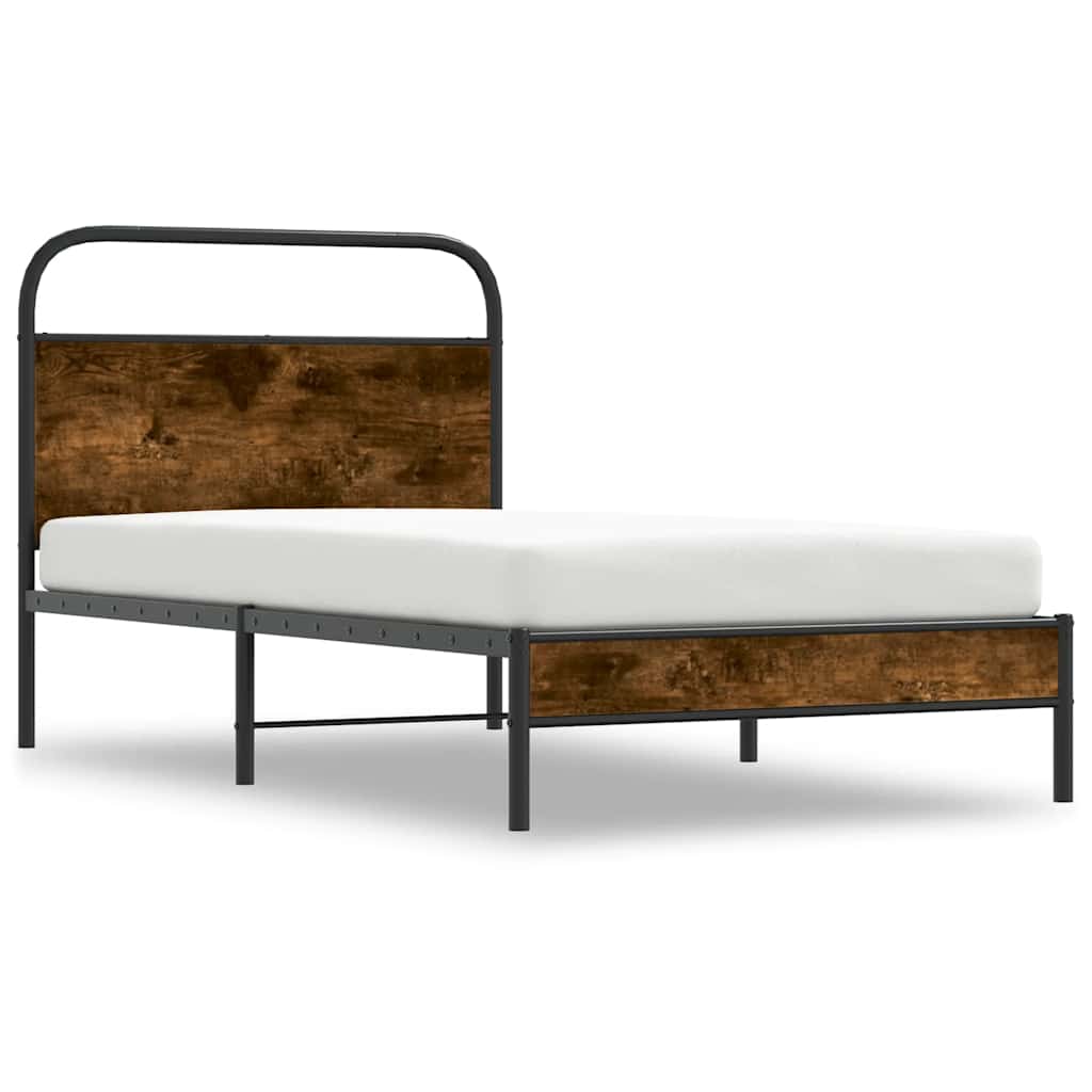 Estrutura cama s/ colchão derivados de madeira carvalho sonoma
