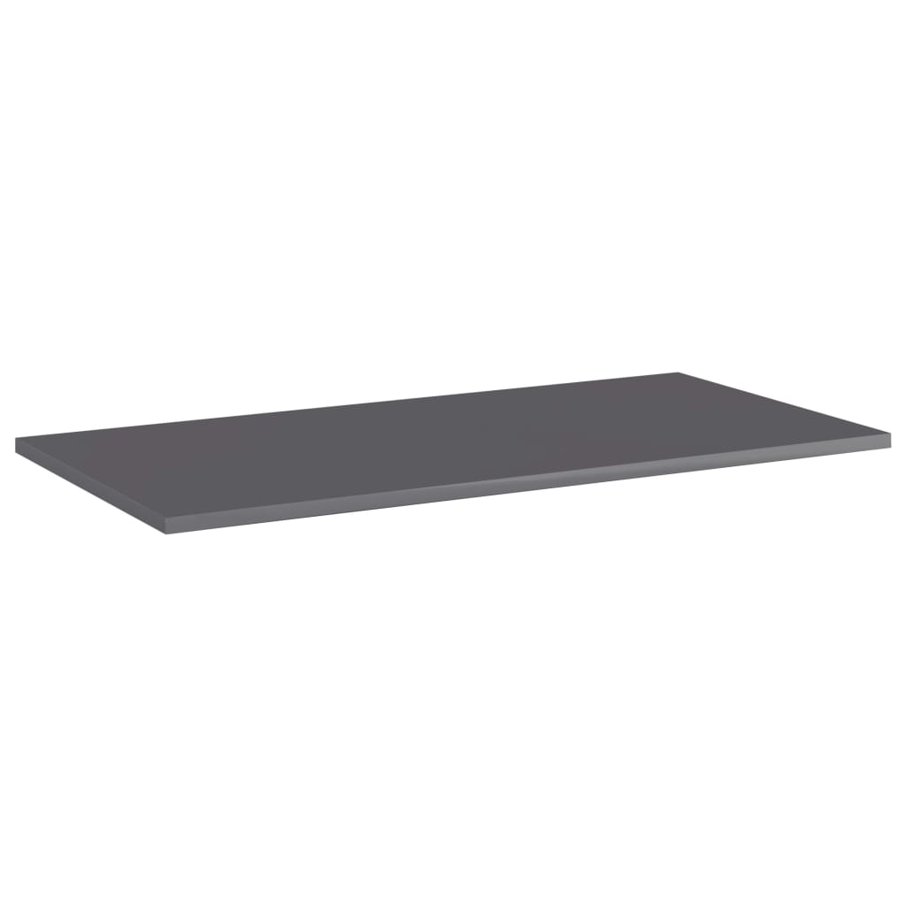 Prateleiras para estante 8 pcs 80x40x1,5cm contraplacado cinza