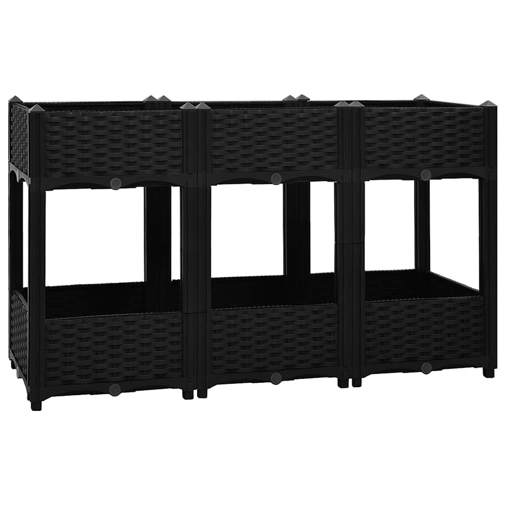 Canteiro elevado 120x40x71 cm polipropileno