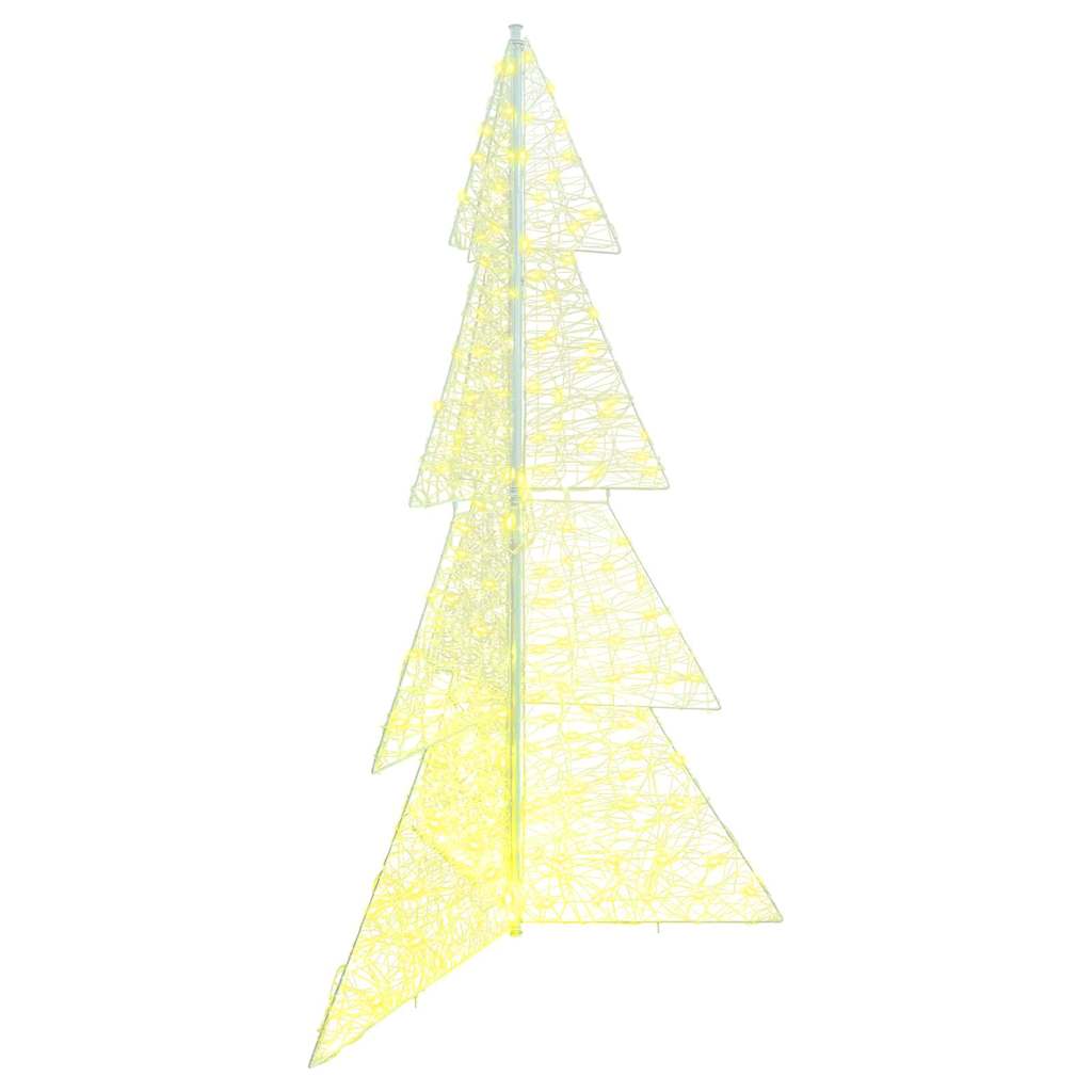Árvore de natal com 240 leds branco quente 180 cm acrílo