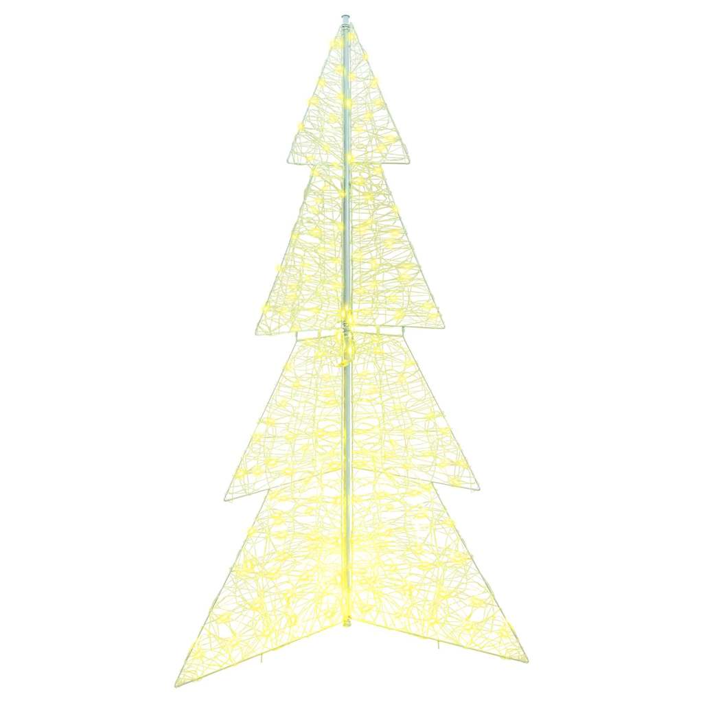 Árvore de natal com 240 leds branco quente 180 cm acrílo